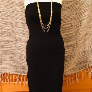 MODA International Simple Black Dress